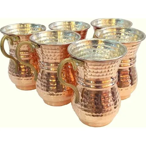 Copper Plated with Handle pure Copper Hand Forged 6PCS Copper Plated Barrel Hammered Accessories Moscow Mule Mug Tableware
Copper Plated with Handle pure Copper Hand Forged 6PCS Copper Plated Barrel Hammered Accessories Moscow Mule Mug Tableware