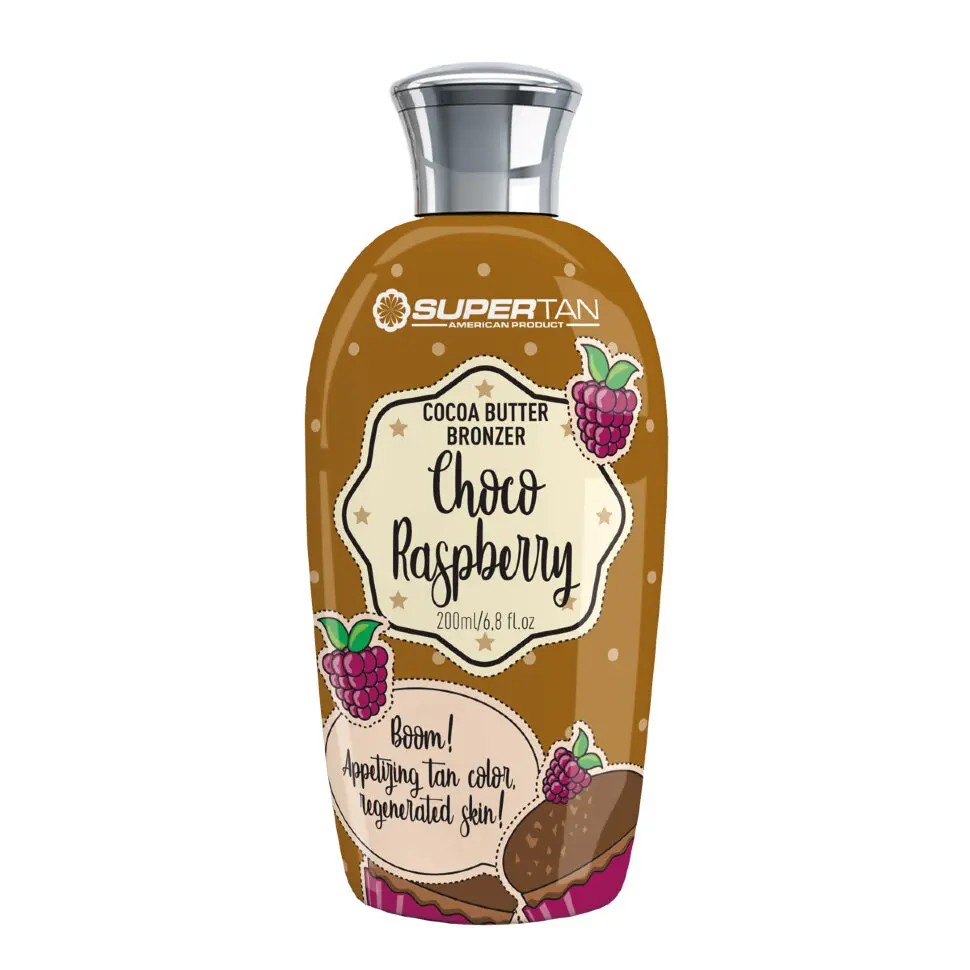 SUPERTAN CHOCO RASPBERRY 200 мл. Крем для загара в солярии и на солнце. | Красота здоровье