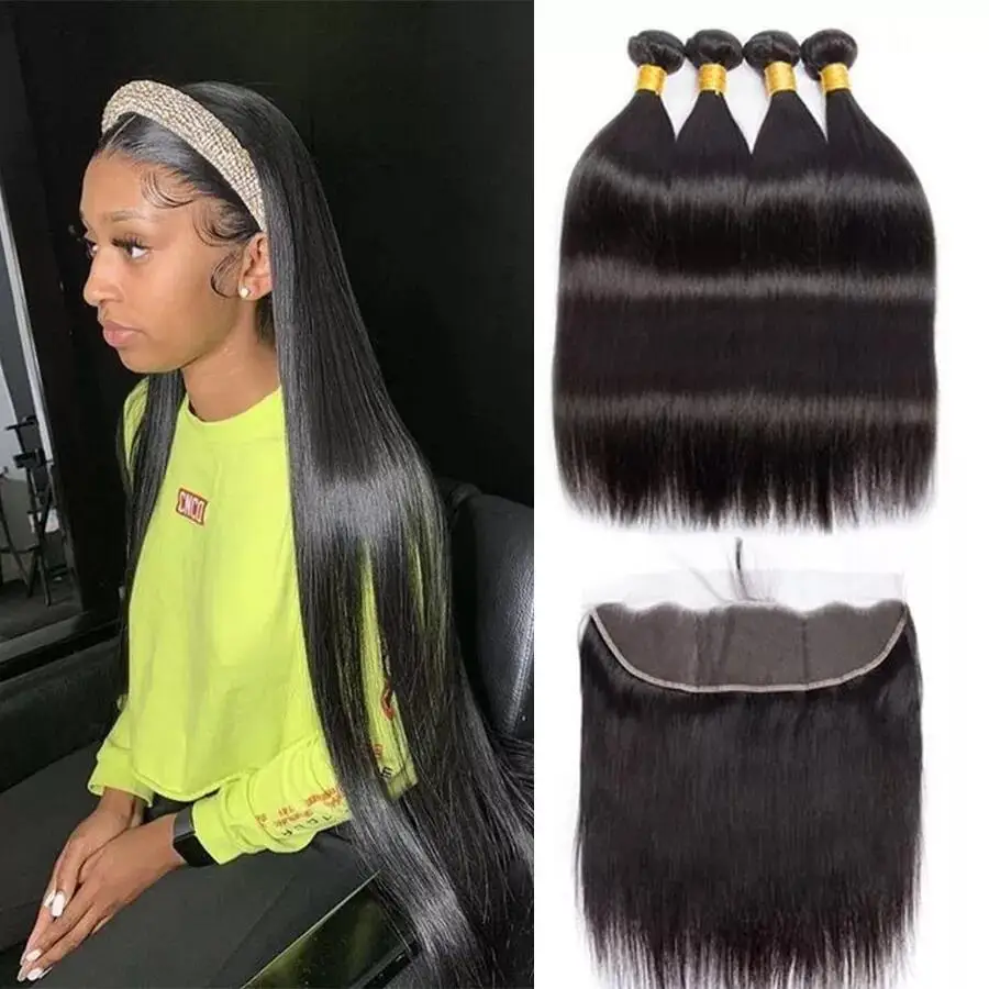 Straight Human Hair Bundles With Hd Transparent Lace Closure 4x4 Lace Closure/13x4 Lace Frontal For Balck Women Rmey Hair Bundle
Straight Human Hair Bundles With Hd Transparent Lace Closure 4x4 Lace Closure/13x4 Lace Frontal For Balck Women Rmey Hair Bundle