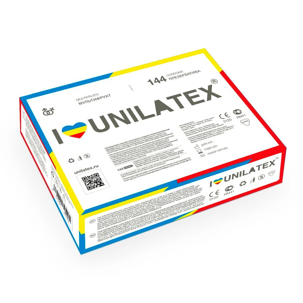 Презервативы мультифрукт Unilatex 12 шт + 3 шт в подарок 3014UL - Unilatex - Ароматизированные презервативы - Купить