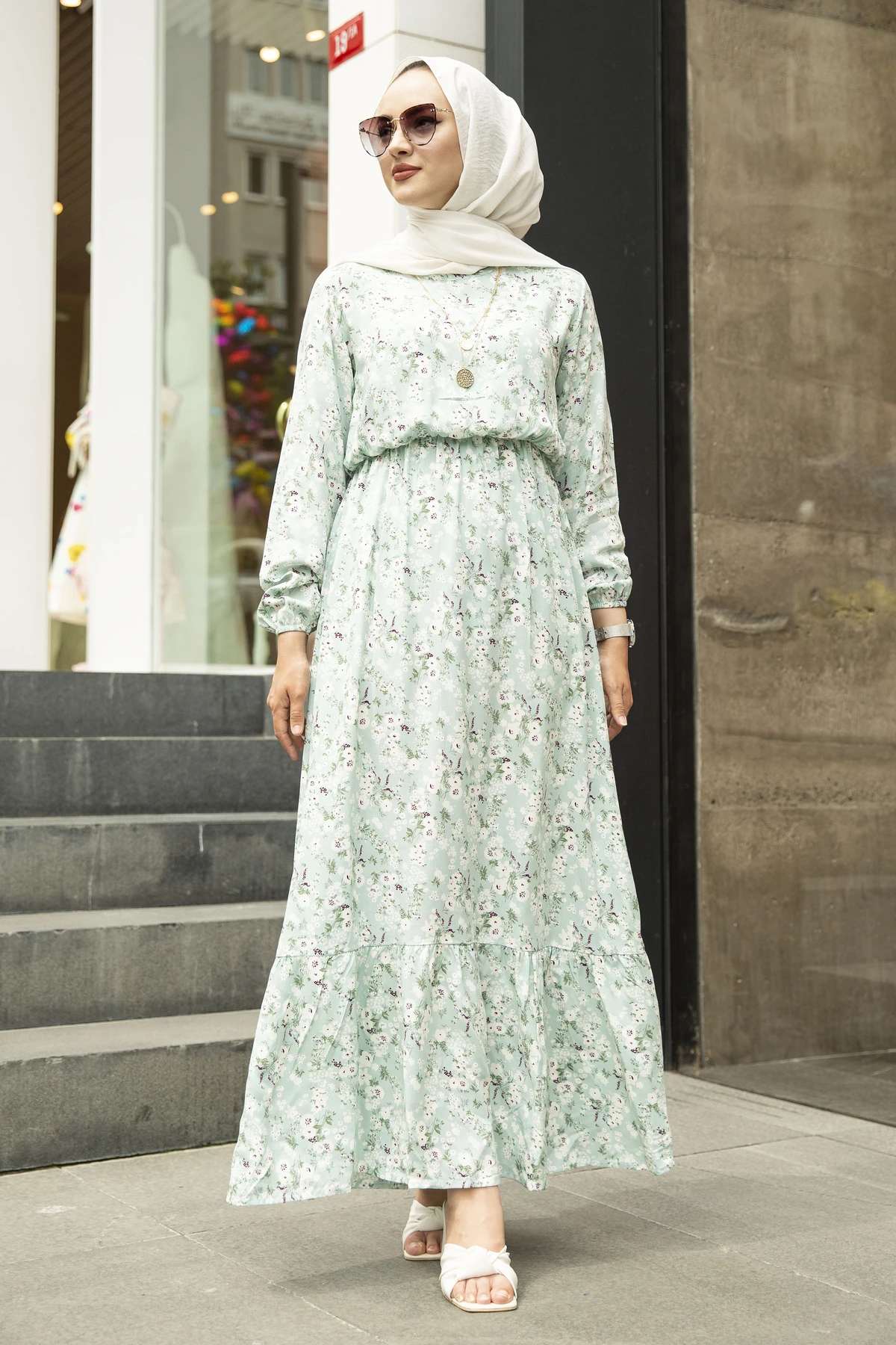 Elastic Waist Floral Pattern Dress Dress Islam Dress Abayas Women Vestidos Robe Longue Vetement Femme Musulman Abaya Dubai
Elastic Waist Floral Pattern Dress Dress Islam Dress Abayas Women Vestidos Robe Longue Vetement Femme Musulman Abaya Dubai