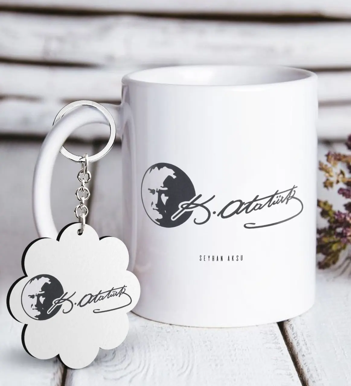 Персонализированные Ататюрк тематические белая кружка и брелок Подарочный набор-20
Персонализированные Ататюрк тематические белая кружка и брелок Подарочный набор-20