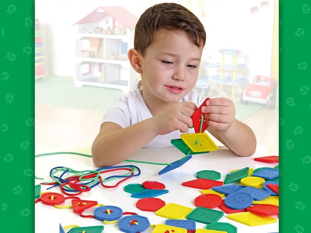 Drawstring Geometric Buttons Pattern Making Shape and Color Recognition Educational Toy
Drawstring Geometric Buttons Pattern Making Shape and Color Recognition Educational Toy