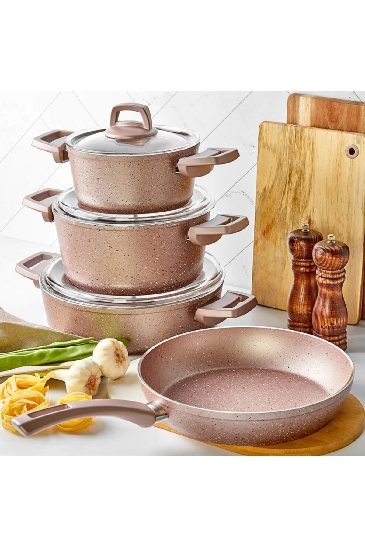 Biogranit Rose Granite 7 Piece Cookware Set Rose Color Kitchen Supplies Handy Non-Stick Frying Pan Cookware New Fast Shipping
Biogranit Rose Granite 7 Piece Cookware Set Rose Color Kitchen Supplies Handy Non-Stick Frying Pan Cookware New Fast Shipping