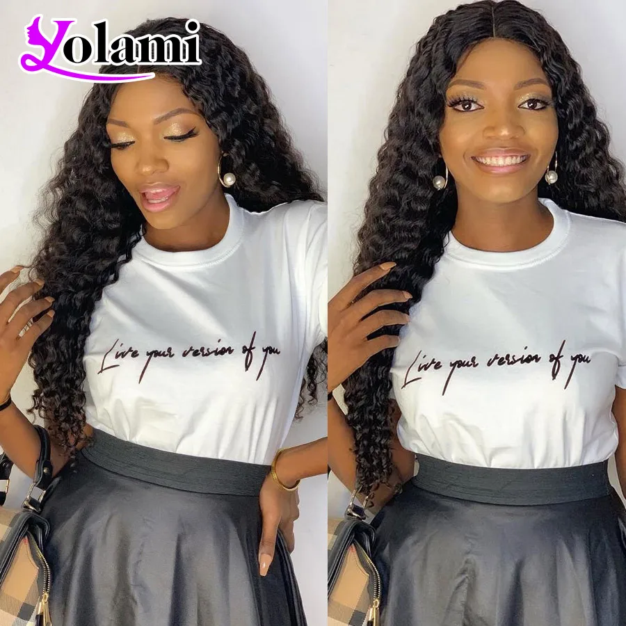 Yolami 8-30inch Deep Wave Bundles Remy Human Hair Weave Extensions Brazilian Deep Curly 3Pcs/Lot Natural Color Free Shipping
Yolami 8-30inch Deep Wave Bundles Remy Human Hair Weave Extensions Brazilian Deep Curly 3Pcs/Lot Natural Color Free Shipping