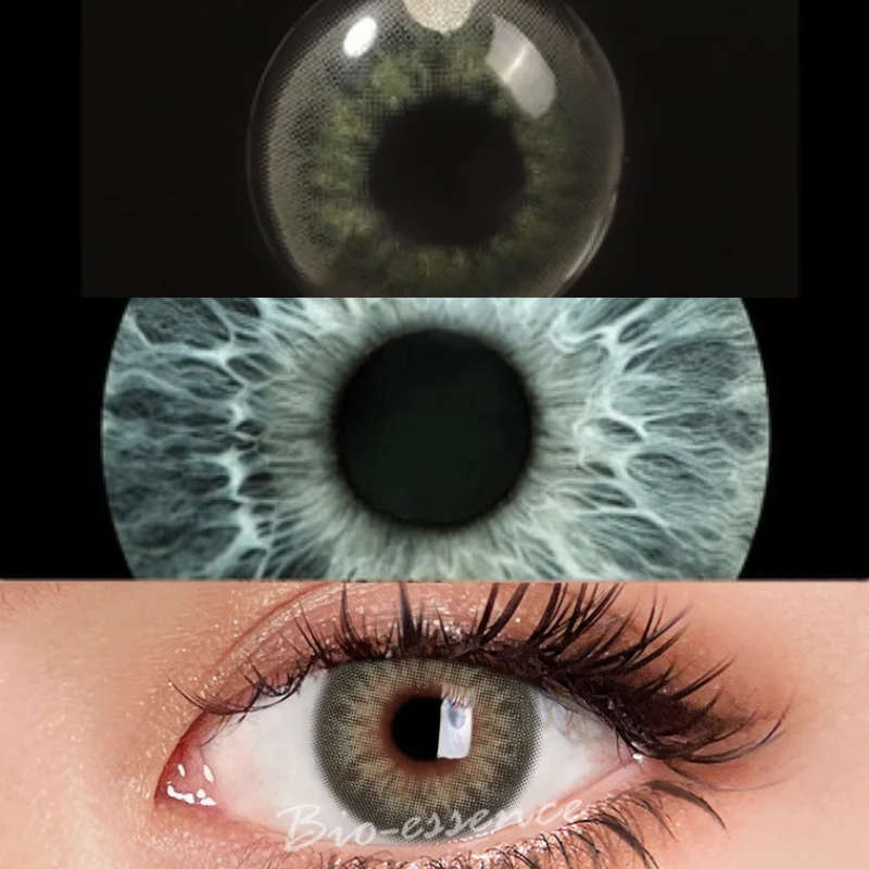 Био-эссенс 1 пара цветных контактных линз для глаз натурально-коричневого цвета Красивая мода Красные линзы Голубые Зеленые Глаза на.