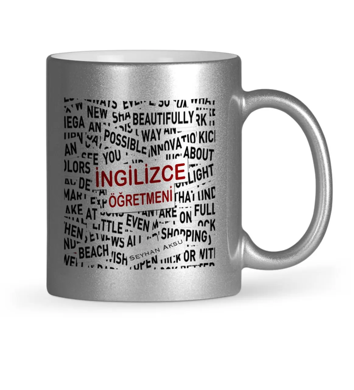 Personalized English Teacher Silver Gilt Mug Cup-3 
Personalized English Teacher Silver Gilt Mug Cup-3