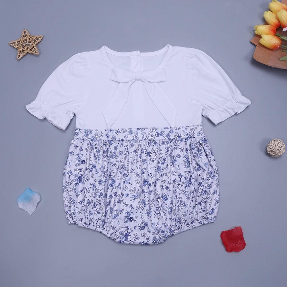 One Piece Cotton Clothes For Summer New Style Pretty Blue Butterfly Flower Pattern Romper Cute White Blue Jumpsuit For 0-3T Girl
One Piece Cotton Clothes For Summer New Style Pretty Blue Butterfly Flower Pattern Romper Cute White Blue Jumpsuit For 0-3T Girl