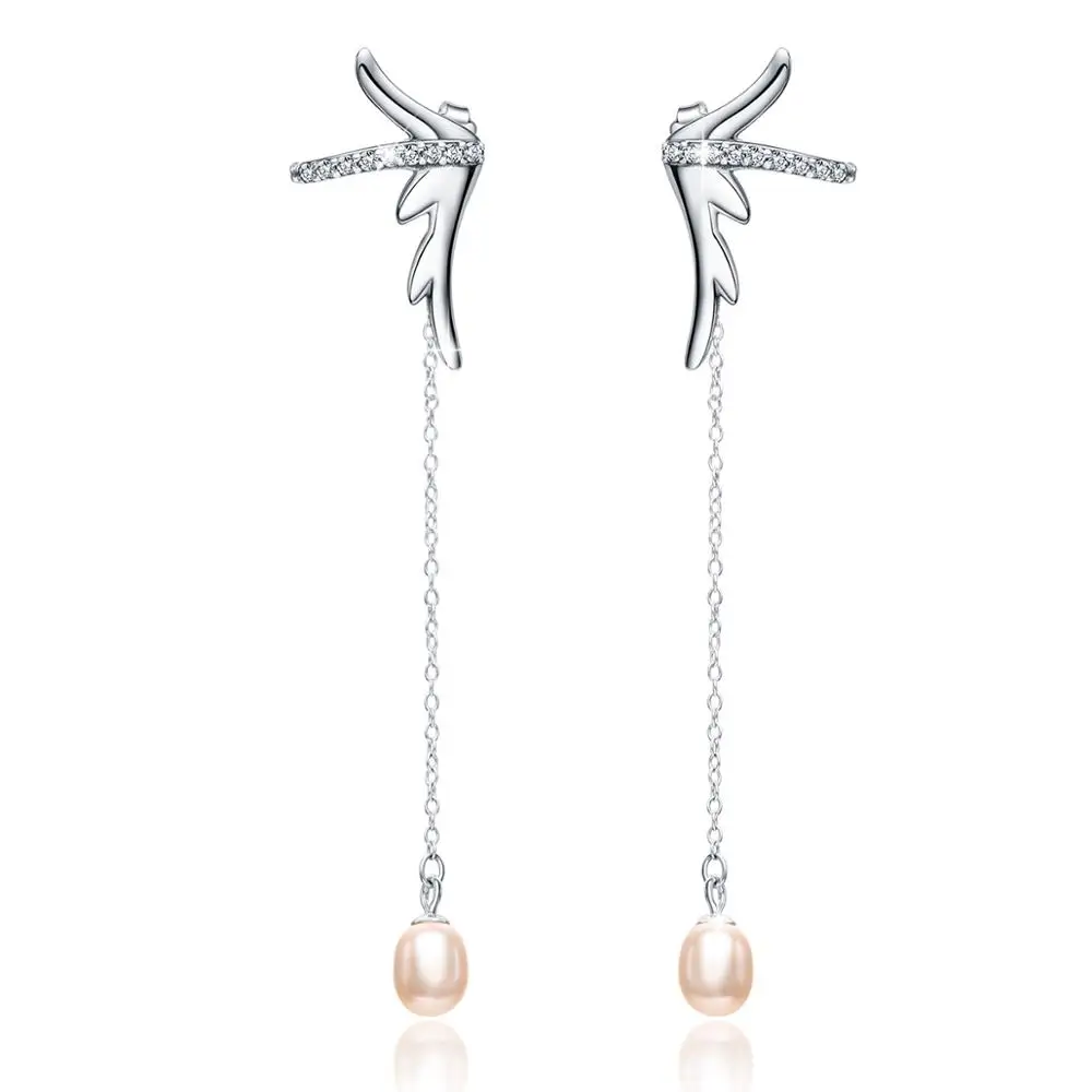 ANNA QUEEN Pearls Dangle Drop Earring 925 Sterling Angel Wings Stud Earrings for Women Mother's Day Gift PEW00028
ANNA QUEEN Pearls Dangle Drop Earring 925 Sterling Angel Wings Stud Earrings for Women Mother's Day Gift PEW00028