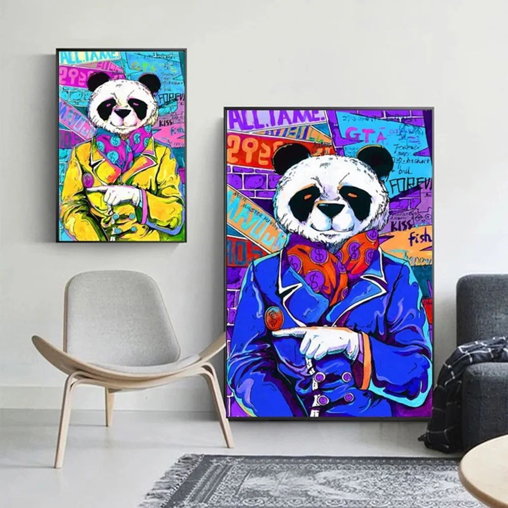 Graffiti Animal Panda Canvas Painting Abstract HD Posters And Prints Wall Art Pictures for Boy Room Decor Gift Cuadros
Graffiti Animal Panda Canvas Painting Abstract HD Posters And Prints Wall Art Pictures for Boy Room Decor Gift Cuadros