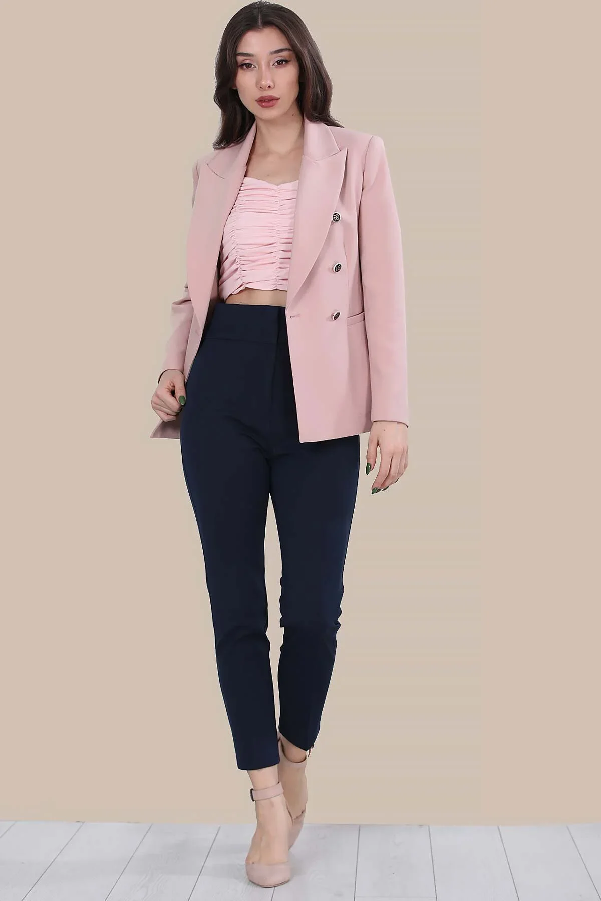 WOMEN'S BLAZER JACKET POWDER Office Lady elegant Slim Blazer 2022 autumn Collar long Sleeve button Cardigan jacket women's Fashi
WOMEN'S BLAZER JACKET POWDER Office Lady elegant Slim Blazer 2022 autumn Collar long Sleeve button Cardigan jacket women's Fashi
