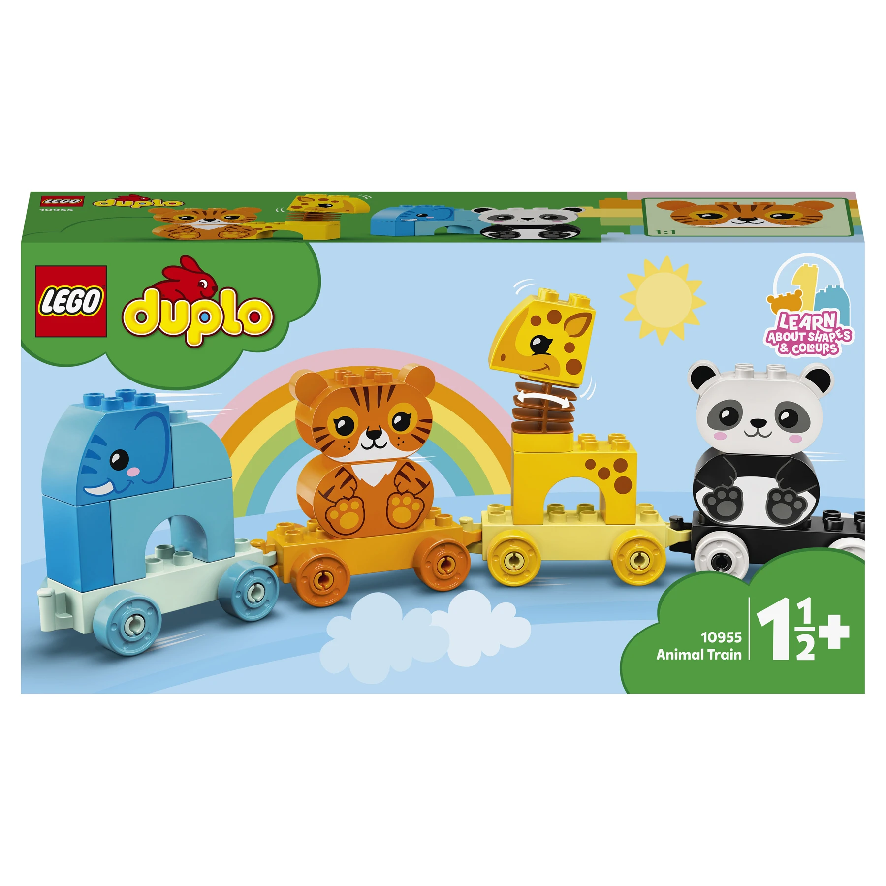 Конструктор LEGO DUPLO Creative Play 10955 Мой первый поезд для зверей | Игрушки и хобби