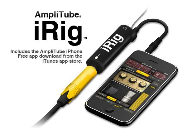 IRIG адаптер для подключения гитары к iPhone iPod или iPad | Электроника
