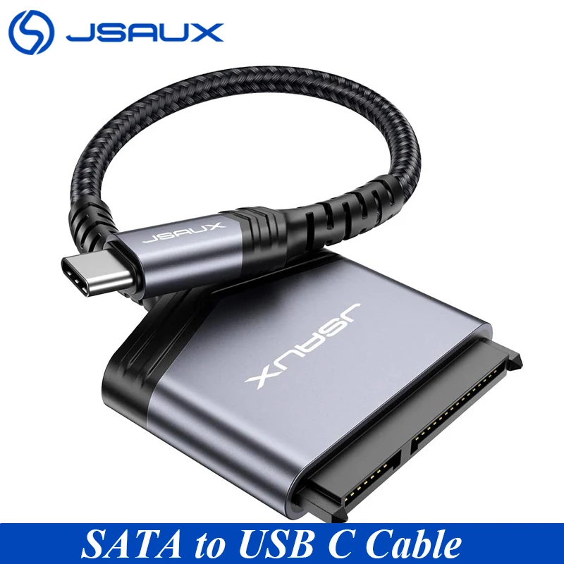 Кабель SATA USB C JSAUX Type Thunderbolt от 3 до 2 5 'SATA III адаптер для жесткого драйвера внешний