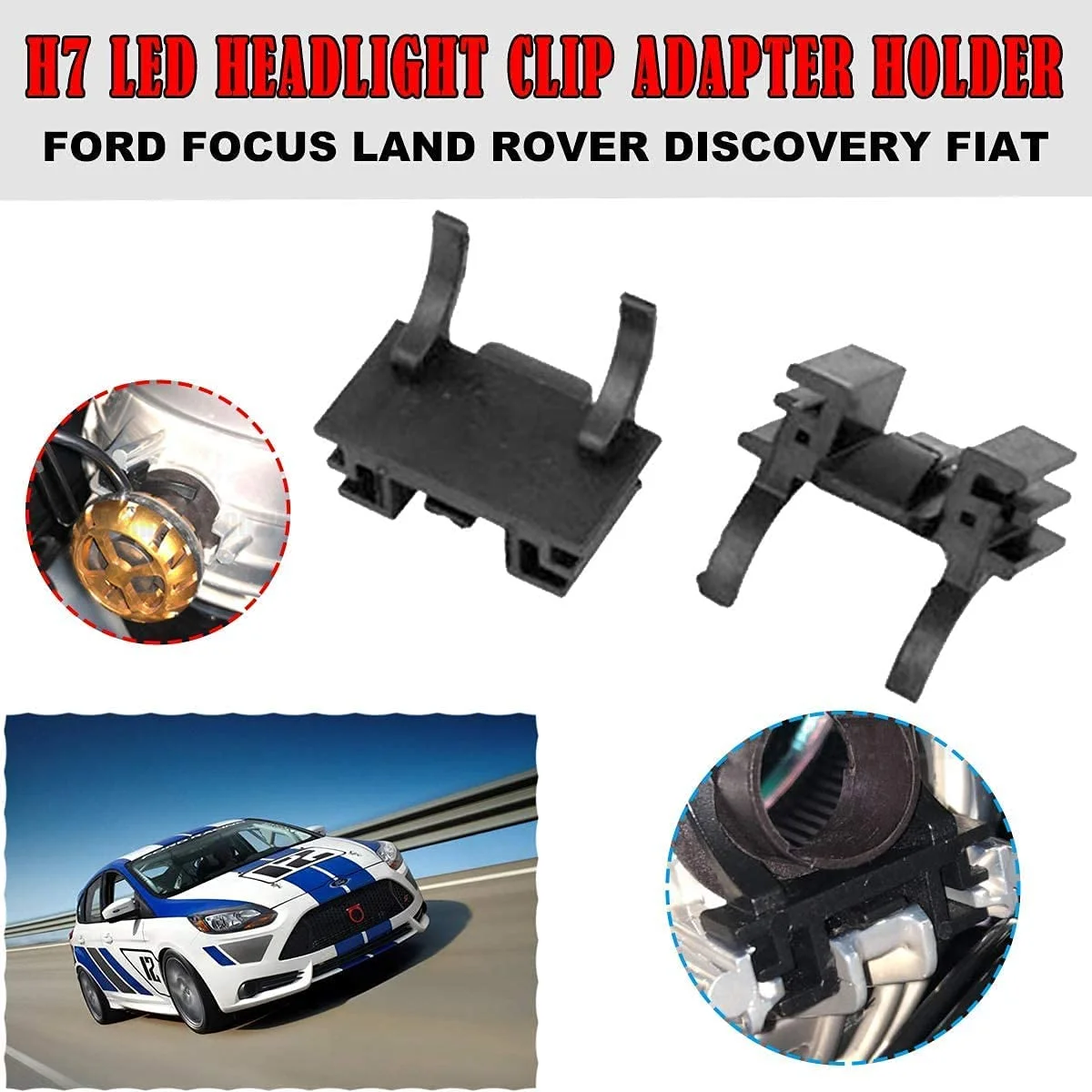 2 x H7 HID Xenon Bulb Base Holder, Headlight Clip Adapter Holder, for 2017 Focus
2 x H7 HID Xenon Bulb Base Holder, Headlight Clip Adapter Holder, for 2017 Focus