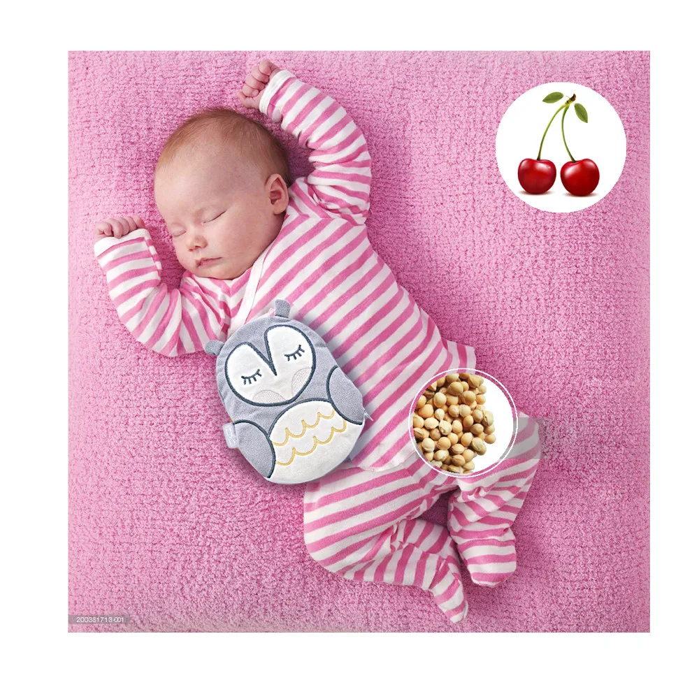 BABYJEM Вишневый камень заполненная Бирюзовая Сова Хлопок 14x18 детская газовая