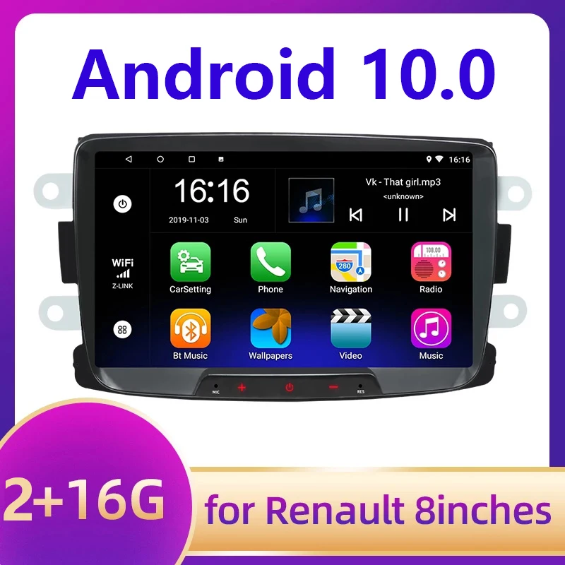 Автомагнитола 2DIN, Android 10,0, GPS, Wi-Fi, для автомобилей Dacia, Sandero, Duster, Renault Captur, Lada Xray 2, Logan
Автомагнитола 2DIN, Android 10,0, GPS, Wi-Fi, для автомобилей Dacia, Sandero, Duster, Renault Captur, Lada Xray 2, Logan