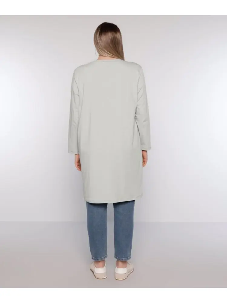 Plus Size Natural Fabric Asymmetric Tunic - Water Green Crew Neck Cotton Casual Long Sleeve Wide Fit Muslim Women's Dresses
Plus Size Natural Fabric Asymmetric Tunic - Water Green Crew Neck Cotton Casual Long Sleeve Wide Fit Muslim Women's Dresses