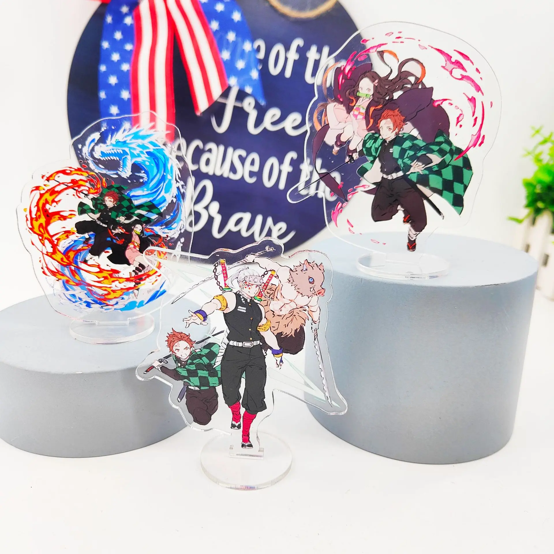 Anime Stand 1pcs Demon Slayer Desktop Stand Acrylic Ornaments Cartoon Dolls Toy Tanjiro Nezuko Collection Gift Y511
Anime Stand 1pcs Demon Slayer Desktop Stand Acrylic Ornaments Cartoon Dolls Toy Tanjiro Nezuko Collection Gift Y511