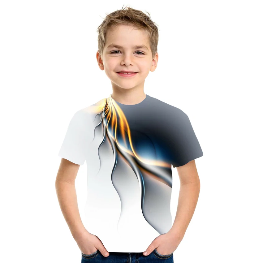 2021 New Boys and Girls Printed Patterns 3D Printed T-shirt Short Sleeve Casual Kids 
2021 New Boys and Girls Printed Patterns 3D Printed T-shirt Short Sleeve Casual Kids