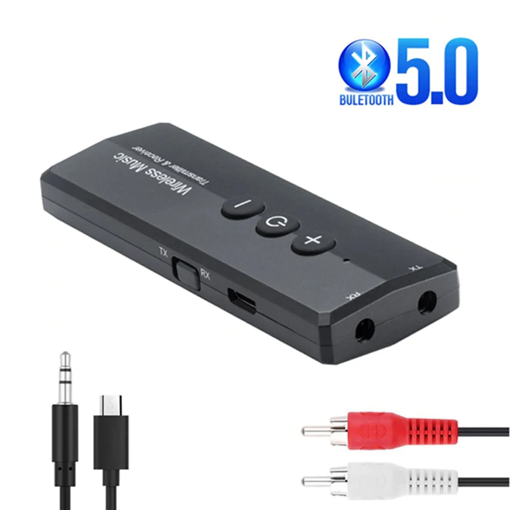Портативный Bluetooth 5 0 RCA Aux 3 мм стерео передатчик приемник беспроводной