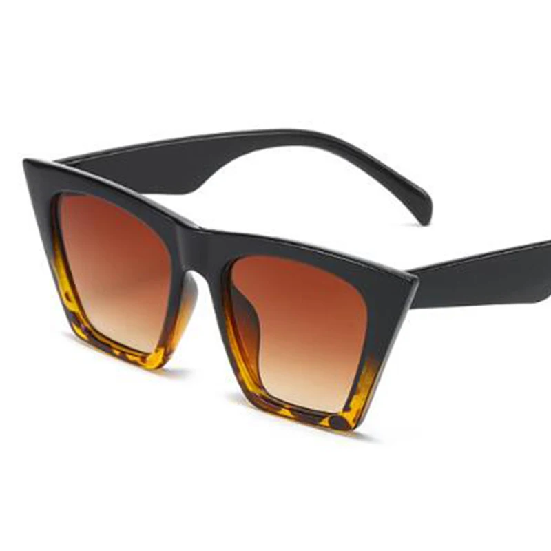 Новые брендовые дизайнерские солнцезащитные очки кошачий глаз с красной оправой