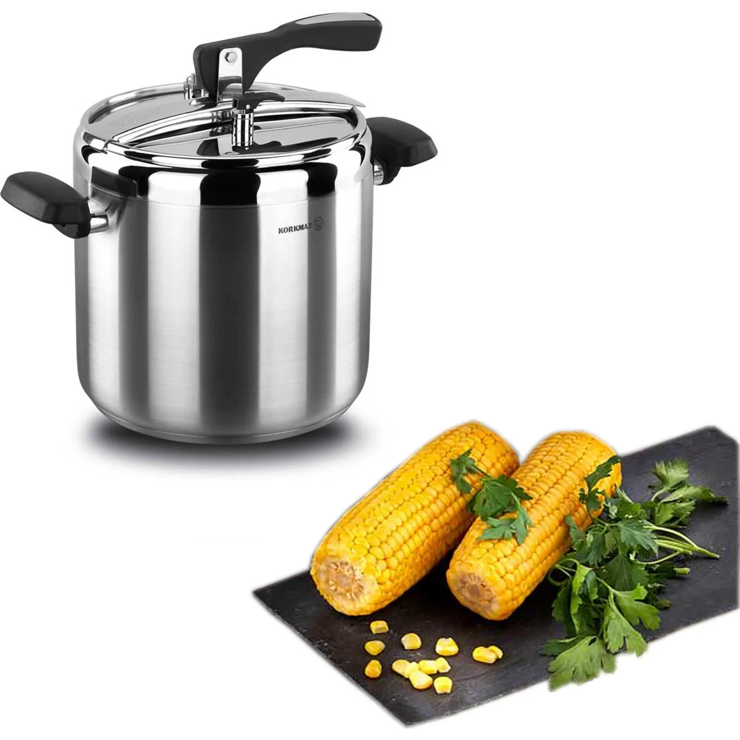 Korkmaz Turbo Kitchen Pressure Cooker Stainless Steel Manual Slow Cooker 5L/7L/9L
Korkmaz Turbo Kitchen Pressure Cooker Stainless Steel Manual Slow Cooker 5L/7L/9L
