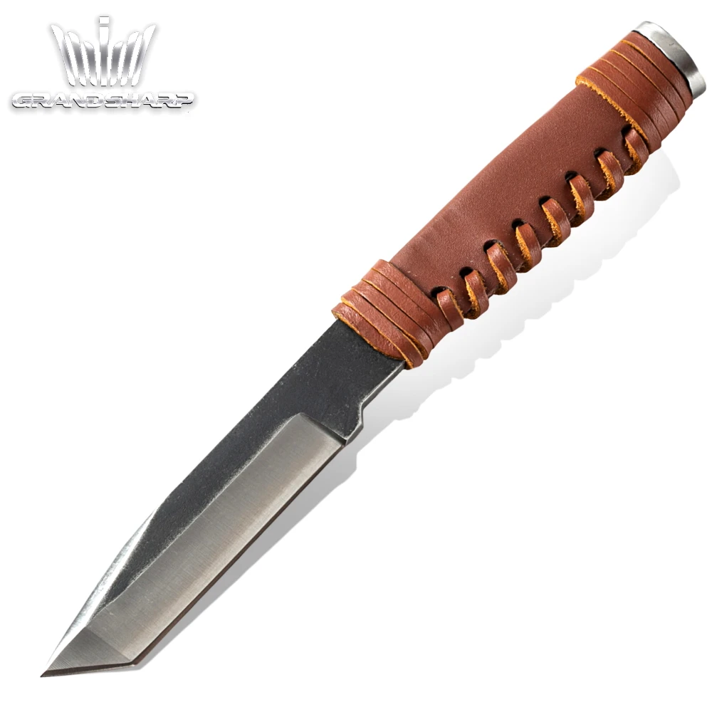 Handmade Hunting Knife Survival Camping Outdoor Tools Fixed Blade Tactical Pocket Knife Leather Handle Hand Gorged Rescue Tool
Handmade Hunting Knife Survival Camping Outdoor Tools Fixed Blade Tactical Pocket Knife Leather Handle Hand Gorged Rescue Tool