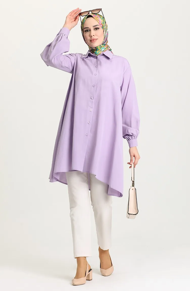 Bat Sleeve Button Tunic Long Sleeve Pointed Collar Four Season Cotton Woven Fabric Islamic Clothing Modest Women's Tops Vintage
Bat Sleeve Button Tunic Long Sleeve Pointed Collar Four Season Cotton Woven Fabric Islamic Clothing Modest Women's Tops Vintage