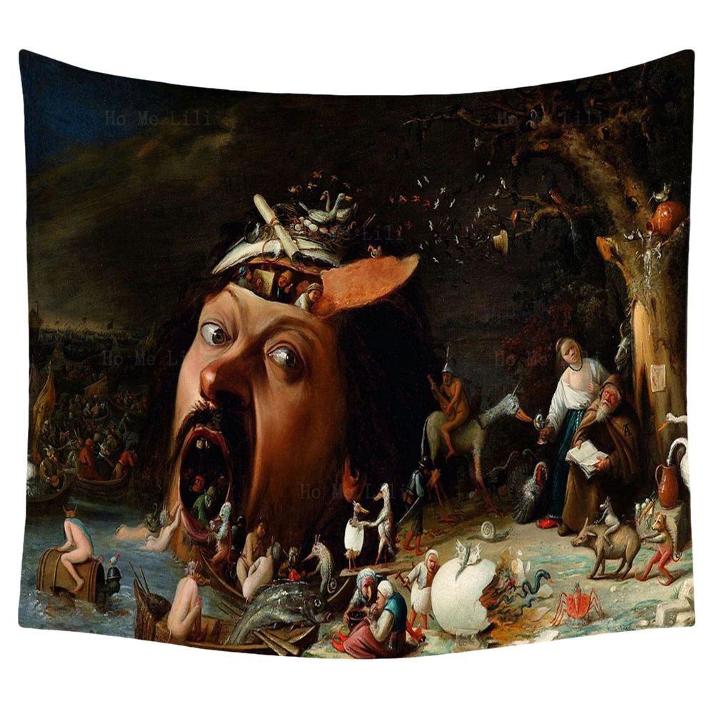 Tondal Visions Temptation Of Saint Anthony Dark Demon Landscape Gothic Tapestry By Ho Me Lili For Living Room Decor
Tondal Visions Temptation Of Saint Anthony Dark Demon Landscape Gothic Tapestry By Ho Me Lili For Living Room Decor