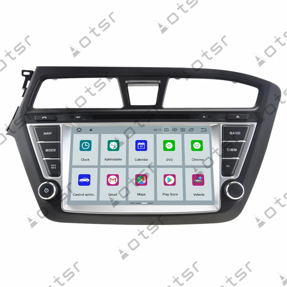Автомобильный мультимедийный плеер на Android 9 0 с IPS экраном 8 дюймов GPS для Hyundai I20 2014