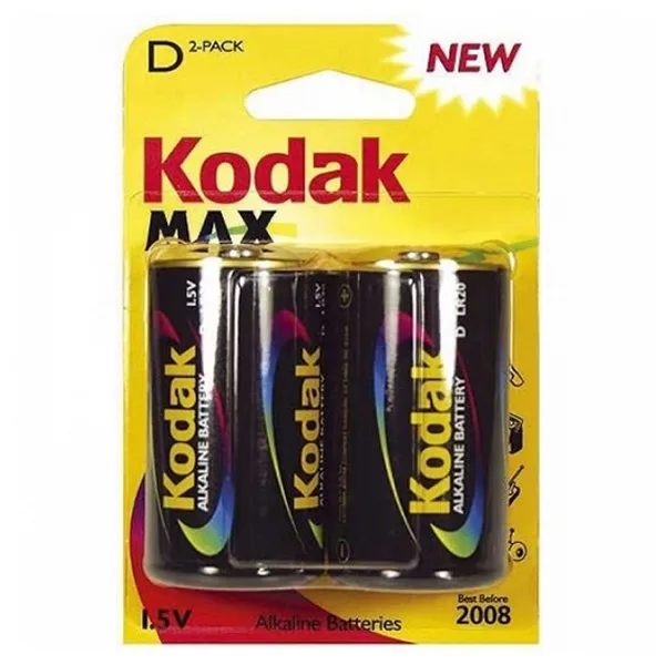 Фото Щелочная батарея Kodak LR20 1 5 V (2 шт)| - купить