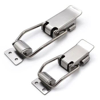 Hardware Electric Box Lockable Draw Latch Stainless Steel 60*22 / 85*26 Toggle Hasp For Electric Cabinet