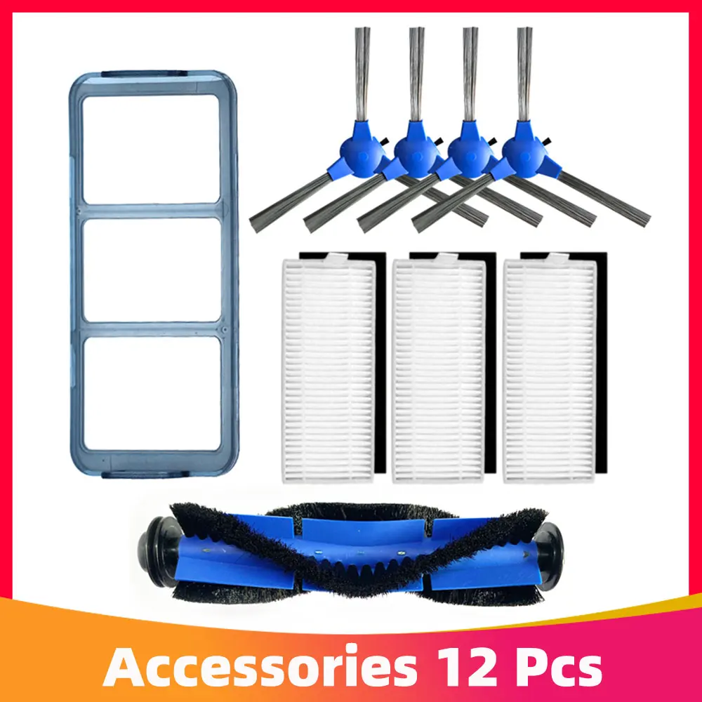 Replacement HEPA Filter Side Roller Brush Parts for Anker Eufy RoboVac 11S Plus, 12, 15T, 15C, 25C,30C, 35C Robot Vacuum Cleaner
Replacement HEPA Filter Side Roller Brush Parts for Anker Eufy RoboVac 11S Plus, 12, 15T, 15C, 25C,30C, 35C Robot Vacuum Cleaner