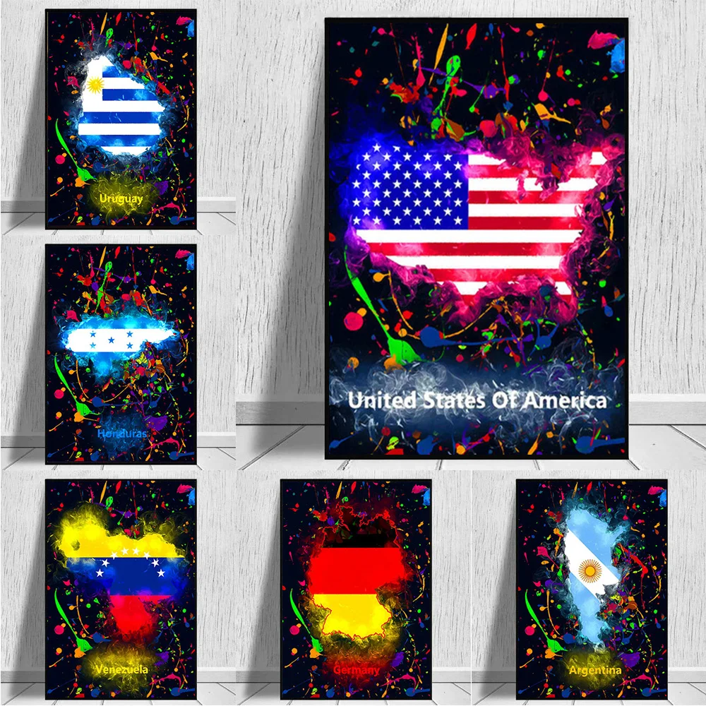 Colorful Graffiti World Flag Art Canvas Painting Modern Pop Abstract Flag Poster and Print for Living Room Wall Art Home Decor
Colorful Graffiti World Flag Art Canvas Painting Modern Pop Abstract Flag Poster and Print for Living Room Wall Art Home Decor