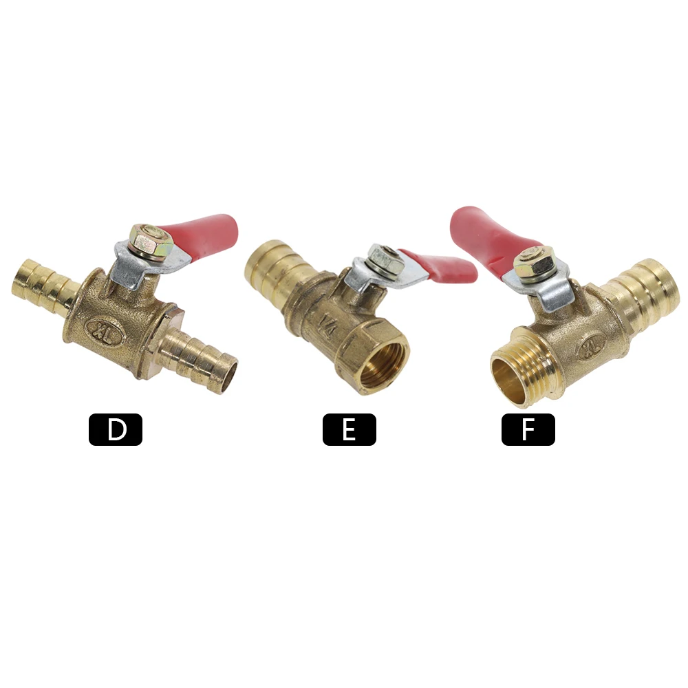 Brass Shutoff Ball Valve 6-12MM Hose Barb Inline Water Oil Air Gas Fuel Line Pipe Fittings Pneumatic Connector Controller Handl
Brass Shutoff Ball Valve 6-12MM Hose Barb Inline Water Oil Air Gas Fuel Line Pipe Fittings Pneumatic Connector Controller Handl