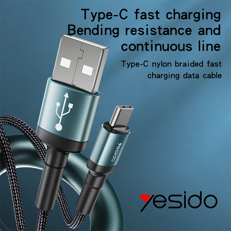Yesido 2.4A USB C Fast Charging Type C Data Cable For Samsung s21 s20 A51 Xiaomi mi 10 Redmi note 9s 8t Fast Charging Data Cable
Yesido 2.4A USB C Fast Charging Type C Data Cable For Samsung s21 s20 A51 Xiaomi mi 10 Redmi note 9s 8t Fast Charging Data Cable