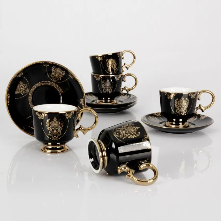 Firuzan 6 S Coffee Cup Pad. Turkish coffee cup set mug cups plates. Turkish coffee gift
Firuzan 6 S Coffee Cup Pad. Turkish coffee cup set mug cups plates. Turkish coffee gift