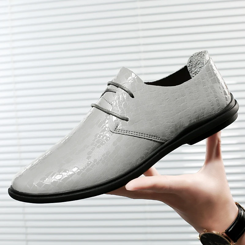 Business Formal Leather Shoes Men British Style Gentleman Lace-Up Sequin Simple Fashion Non-Slip Party Shoes Zapatos De Hombre
Business Formal Leather Shoes Men British Style Gentleman Lace-Up Sequin Simple Fashion Non-Slip Party Shoes Zapatos De Hombre