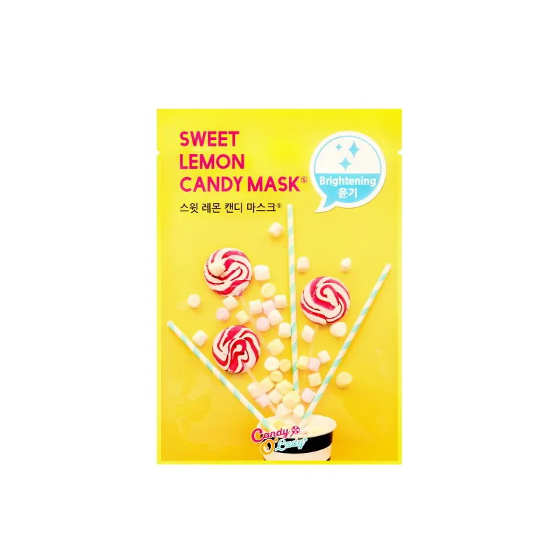 Маска для лица Сладкая лимонная маска упаковка женские маски Candy O' увлажняющая