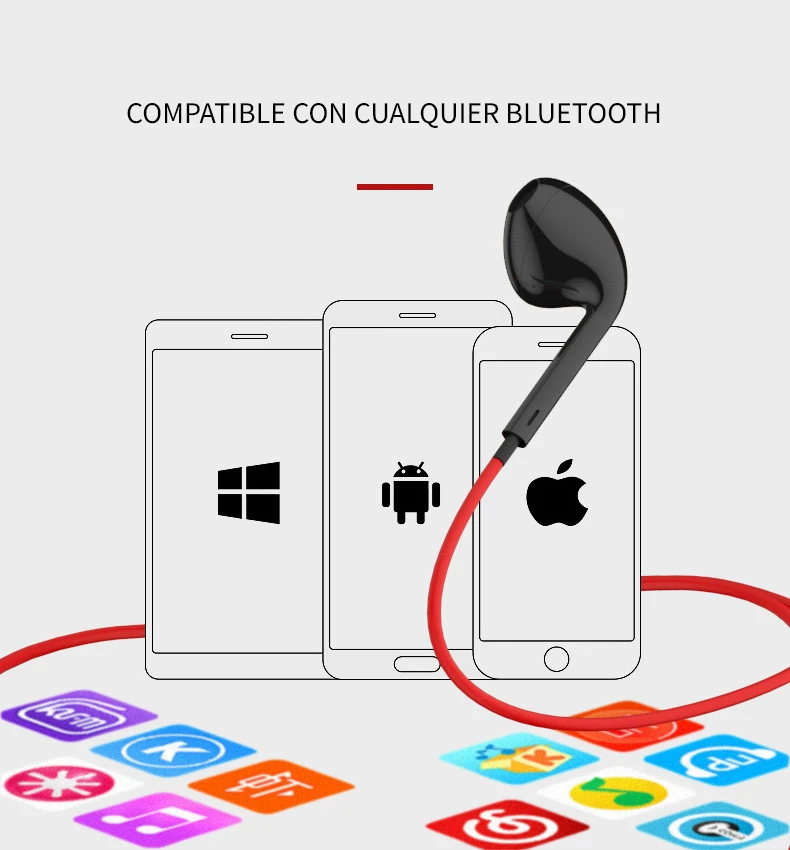Беспроводные спортивные bluetooth 4 1 наушники с микрофоном беспроводные для