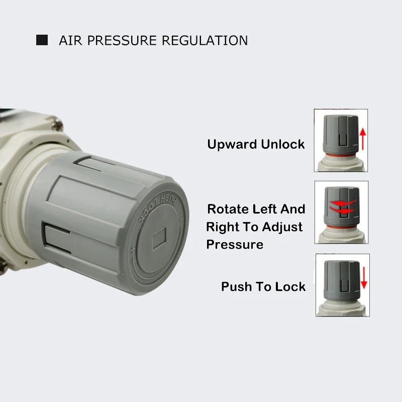 AC2010-02 Air Pump Compressor Oil Filter Regulator Trap Pneumatic Water Separator Pressure Manual Drainage Supply
AC2010-02 Air Pump Compressor Oil Filter Regulator Trap Pneumatic Water Separator Pressure Manual Drainage Supply