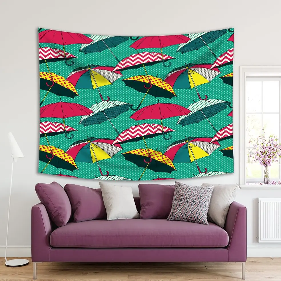 Tapestry Colorful Umbrellas Fun Patterns Polka Dots Zig Zag Hearts Raindrops Classic Red Yellow Green
Tapestry Colorful Umbrellas Fun Patterns Polka Dots Zig Zag Hearts Raindrops Classic Red Yellow Green