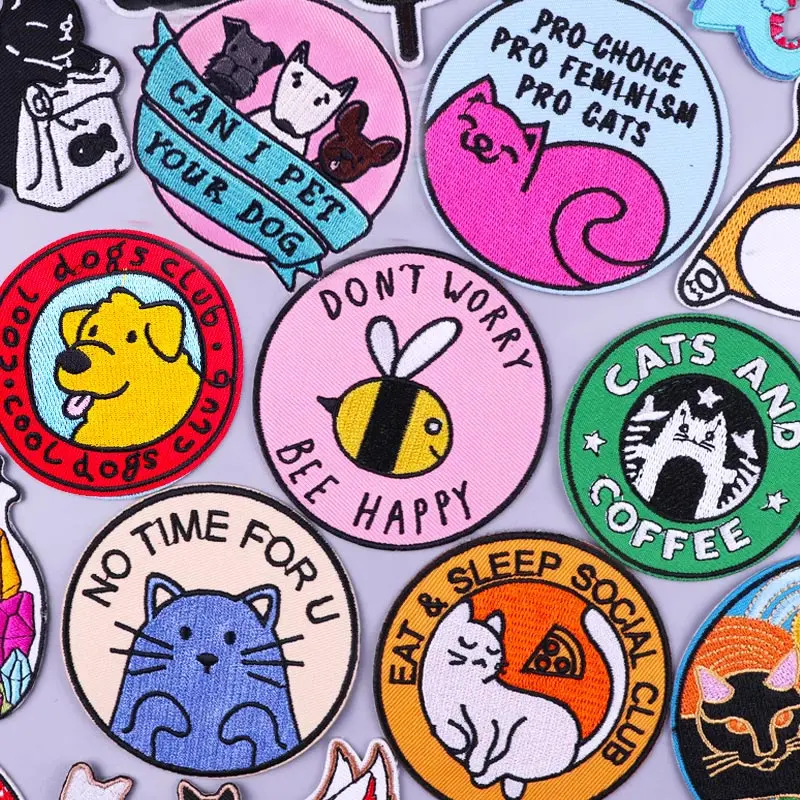 Funny Cat Patch Embroidery Patches For Clothing DIY Cartoon Cute Animal Badge Patch Iron On Patches On Clothes Stripes Applique
Funny Cat Patch Embroidery Patches For Clothing DIY Cartoon Cute Animal Badge Patch Iron On Patches On Clothes Stripes Applique