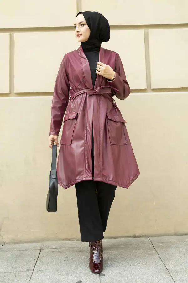 New Season Women Leather Jacket Coat Islamic Clothing Abaya Kaftan Dubai Arab Islamic Fashion Turkish Quality Winter Autumn
New Season Women Leather Jacket Coat Islamic Clothing Abaya Kaftan Dubai Arab Islamic Fashion Turkish Quality Winter Autumn