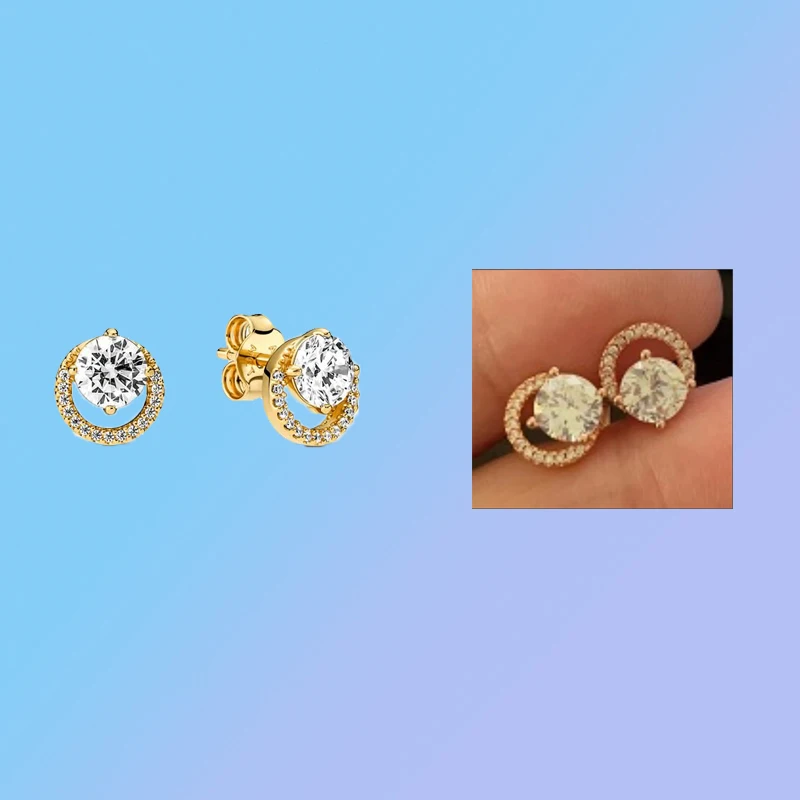 2022 New S925 Sterling Silver 1:1 Timeless Series Shiny Round Stud Earrings Gold Rose Gold Two Tone Women's Jewelry Gift
2022 New S925 Sterling Silver 1:1 Timeless Series Shiny Round Stud Earrings Gold Rose Gold Two Tone Women's Jewelry Gift