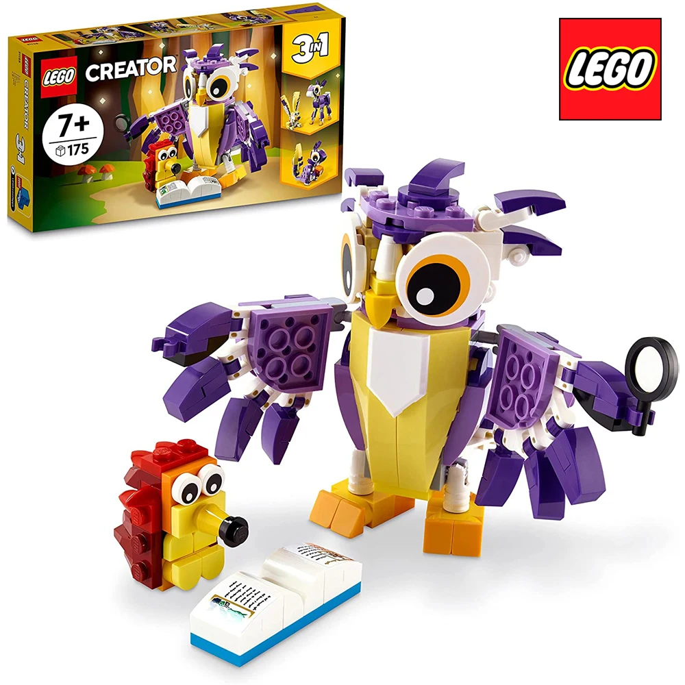 

LEGO Creator 3 In 1 Fantasy Forest Creatures 31125 Original For Kids NEW Toy For Children Birthday Gifts For Christmas (175 Pcs)