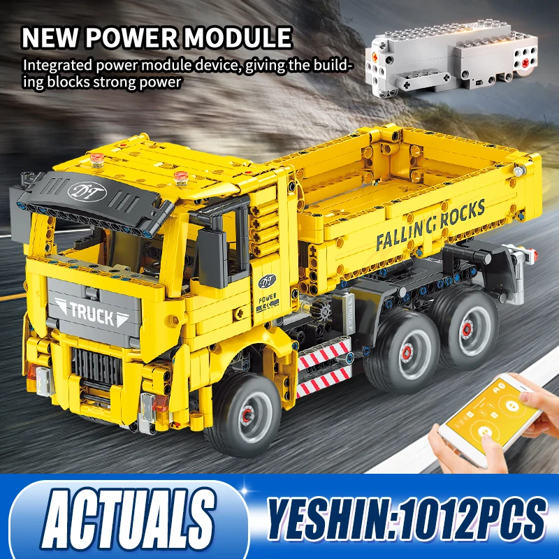 MOULD KING 15025 Technical App RC Car Boy Toys MOC-39048 Motorized TGX Dump Truck Set Building Blocks Bricks Kids Christmas Gift
MOULD KING 15025 Technical App RC Car Boy Toys MOC-39048 Motorized TGX Dump Truck Set Building Blocks Bricks Kids Christmas Gift