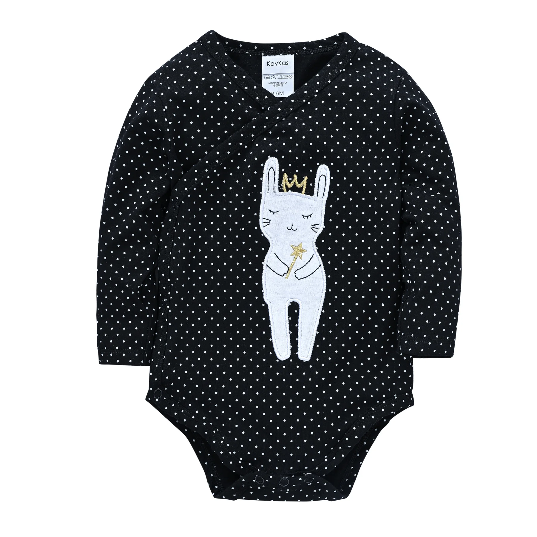 Kavkas Newborn Baby Clothing Girls Black Dot Rabbit Queen 100%Cotton Infant Bodysuit Jumpsuit Onsies For Bebe 0-12Months
Kavkas Newborn Baby Clothing Girls Black Dot Rabbit Queen 100%Cotton Infant Bodysuit Jumpsuit Onsies For Bebe 0-12Months