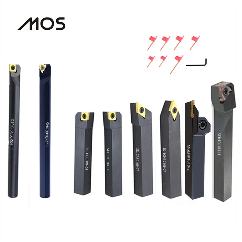 MOS 8 Sets of 10mm Shank CNC Lather Turning Tool Holder Boring Bar Set With Carbide Inserts for Metal Machining Combined Cutting
MOS 8 Sets of 10mm Shank CNC Lather Turning Tool Holder Boring Bar Set With Carbide Inserts for Metal Machining Combined Cutting